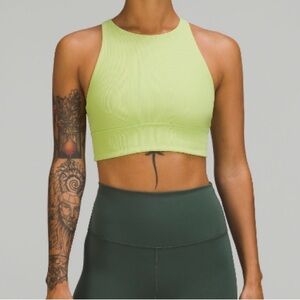 Lululemon Energy High Neck Longline Ribbed Sports Bra